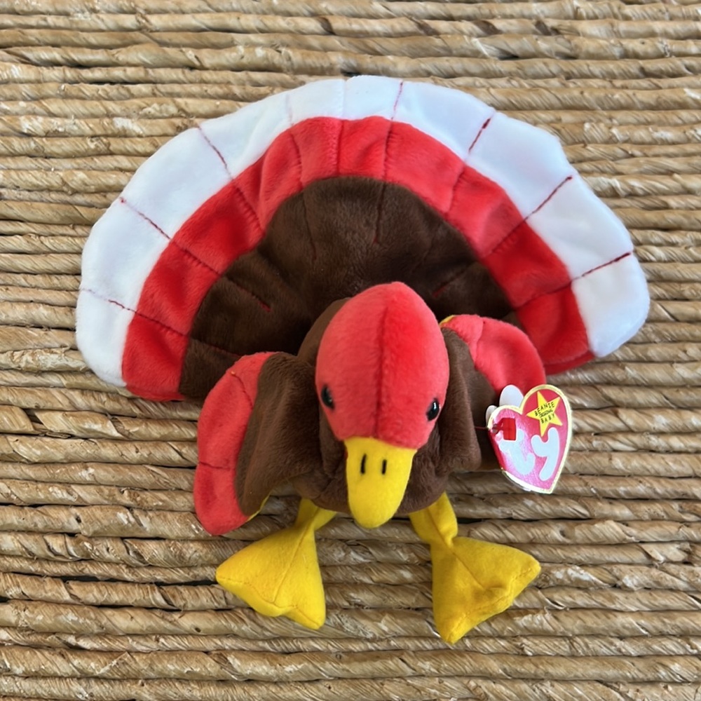 🦃 TY Beanie Baby "Original" GOBBLES the Turkey. Rare / Retired. Vintage. NWT. - Picture 2 of 8